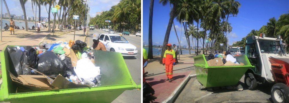Trabalho iniciou ainda na madruga e deve durar toda a segunda-feira 1º na capital; cerca de 500 garis foram escalados para o serviço pesado após o Réveillon; alguns deles iniciaram a jornada por volta das 4h30