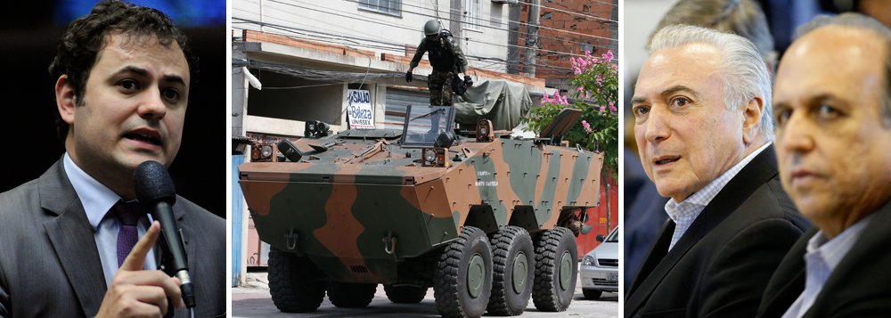 Em entrevista à TV 247, o deputado Glauber Braga (Psol-RJ) afirma que a intervenção militar no Rio de Janeiro demonstra que o governador Luiz Fernando Pezão, do PMDB, não tem condições de gerir a segurança pública e nenhuma outra área; "a melhor saída é que o povo do Rio de Janeiro escolha um novo caminho através de eleições"; ele também alerta para a restrição de direitos que atingirá as comunidades mais carentes do Rio para criar uma "pseudo sensação de segurança"; segundo ele, o Rio vive a "ampliação de um estado de sítio"