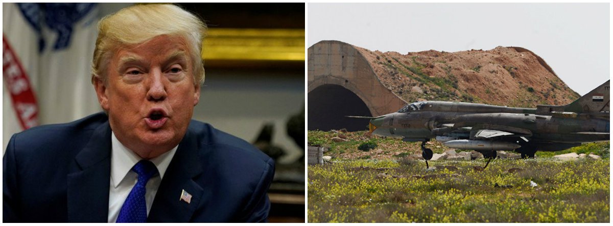Washington não exclui a possibilidade de aplicar a força militar contra as forças governamentais na Síria, afirmou a representante permanente dos EUA na ONU, Nikki Haley; "Em qualquer situação, a solução militar não pode ser excluída. Não queremos estar no centro do conflito sírio, mas queremos fazer os possíveis para proteger as pessoas das armas químicas", disse Haley 
