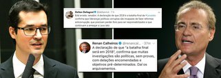 Senador Renan Calheiros (PMDB-AL) afirmou que a declaração dos procuradores da Lava Jato de que 2018 será a "batalha final" da investigação “confirma que muitas investigações são políticas, sem provas, com delações encomendadas e objetivos pré-determinados”; Deltan Dallagnol rebateu, afirmando que “lideranças corruptas são incapazes de fazer reformas anticorrupção”; Renan fez a tréplica, destacando que já se tem "uma legislação avançada contra a corrupção", tirando o Ministério Público do papel
 