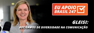 A senadora Gleisi Hoffmann (PT-PR) também apoia a campanha de assinaturas solidárias do 247. "O Brasil 247 é muito importante para a democracia brasileira. Acesse e apoie porque nós precisamos de diversidade na nossa comunicação", diz ela