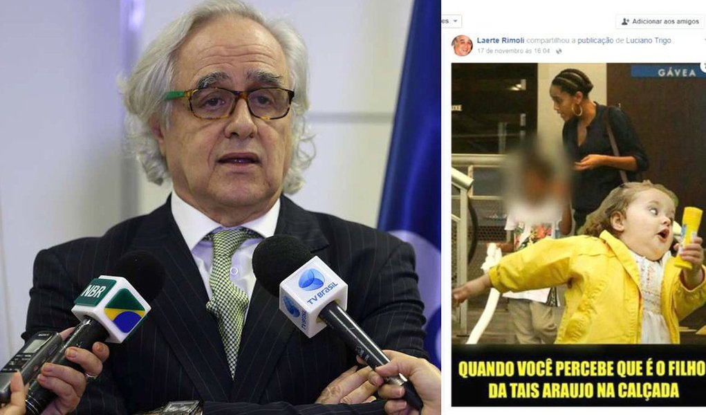 Trabalhadores da Empresa Brasileira de Comunicação (EBC) divulgaram nota nem repúdio aos ataques racistas do presidente estatal, Laerte Rimoli, contra a atriz Taís Araújo e seu filho; documento também é endossado pelos sindicatos dos jornalistas de São Paulo, Rio de Janeiro e do Distrito Federal; "Esse comportamento deplorável vai contra o posicionamento dos empregados e empregadas, que sempre lutaram por uma comunicação pública diversa, inclusiva, livre de preconceitos", diz um trecho da nota; trabalhadores da EBC dizem ainda que a postura de Rimoli fere os códigos de ética dos servidores públicos e dos jornalistas e exigem o seu afastamento 