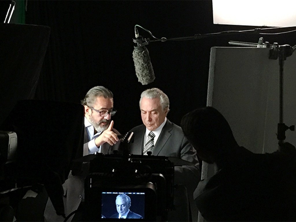 Publicitário e marqueteiro do PMDB, Elsinho Mouco, e Michel Temer