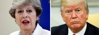 Presidente dos EUA, Donald Trump, rebateu a primeira-ministra britânica, Theresa May, no Twitter, depois que o Reino Unido o criticou por retuitar vídeos anti-islâmicos originalmente divulgados por um grupo britânico de extrema direita; em um ataque público sem precedentes à líder do mais próximo aliado nos EUA em questões de segurança, Trump postou "Theresa, @theresamay, não se concentre em mim, foque no destrutivo Terrorismo Radical Islâmico que está ocorrendo no Reino Unido. Estamos muito bem"