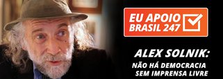 O jornalista e escritor Alex Solnik, colunista do 247, também apoia a campanha de assinaturas solidárias. "Lembre-se: não há liberdade sem democracia, não há democracia sem imprensa livre, não há imprensa livre sem independência econômica", diz ele.