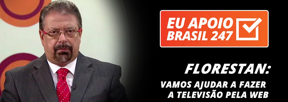 Um dos mais renomados e experientes profissionais da televisão brasileira, o jornalista Florestan Fernandes Júnior apoia o programa de assinaturas solidárias do 247 e diz que isso será fundamental para investimentos na televisão pela internet; "assim, você ajudará o Brasil a ter uma comunicação plural e a mudar questões importantes que estão em jogo no País"