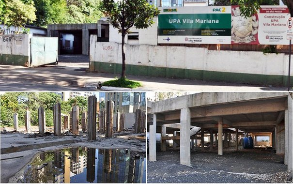 Unidade em obras na Vila Mariana não presta atendimento, pois está com obras paradas desde maio de 2016; mas OS responsável por ela – e por diversos outros convênios com a gestão Doria – recebe repasses para custear despesas