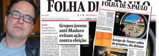 O cientista político Luis Felipe Miguel criticou o jornal da famílias Frias por estampar em sua capa deste sábado, 14, que "Grupos jovens anti-Maduro evitam ação contra eleição"; "Não é que a oposição de direita está refluindo; é que os grupos 'estão em fase de reorganização'. Não é que eles entendem que não têm força para boicotar o pleito; é que, 'segundo seus integrantes, o momento é de acompanhar o cenário político, e não de ação'", diz Miguel; "Tempos atrás, a Folha anunciou, com pompa, sua decisão de parar de chamar Maduro de 'presidente' e passar a chamá-lo de 'ditador'. Creio que temos motivos melhores para parar de chamar a Folha de 'jornal' e passar a chamá-la de 'panfleto'"
