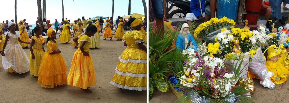Celebrado no dia 8 de dezembro, o dia de Iemanjá, orixá cultuado entre os povos de matriz africana, reúne centenas de pessoas na orla da capital alagoana; grupos de cultura afros saúdam aquela que é considerada a “Rainha do Mar” durante todo o dia com oferendas, músicas, cores e danças, numa expressão de alegria, energia e respeito