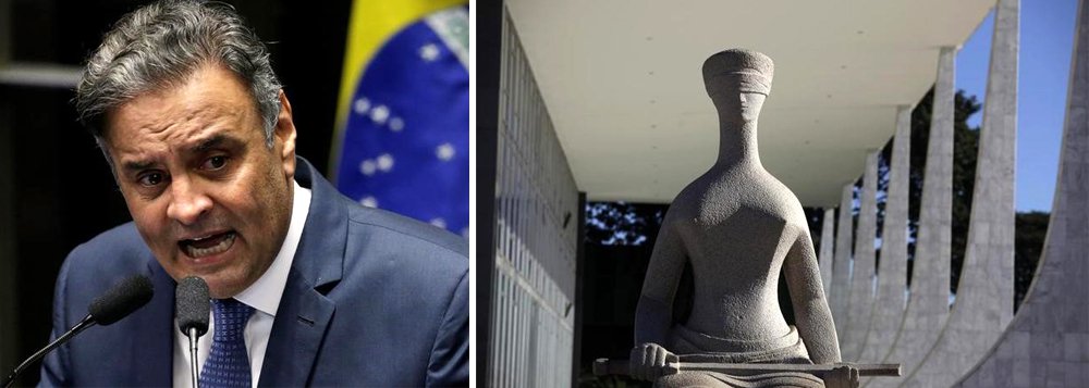 "Será hoje, afinal, o insólito julgamento no qual não ninguém é inocente e do qual ninguém sairá absolvido: nem Aécio Neves, nem o Senado, nem o STF. Porque parte de um evento inexplicável: o de não ter sido decretada a prisão em flagrante – legal e constitucional – quando vieram à tona as gravações de Aécio Neves achacando Joesley Batista e de seu primo apanhando as malas de dinheiro", avalia o jornalista Fernando Brito, editor do Tijolaço