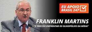 O jornalista Franklin Martins, que foi ministro do governo Lula e é uma das grandes referências no debate sobre a democratização da mídia, apoia a campanha de assinaturas solidárias do 247. "É preciso enfrentar os oligopólios da mídia, a voz única da mídia, e fortalecer os meios de comunicação democráticos, alternativos e independentes, como o portal 247", diz ele