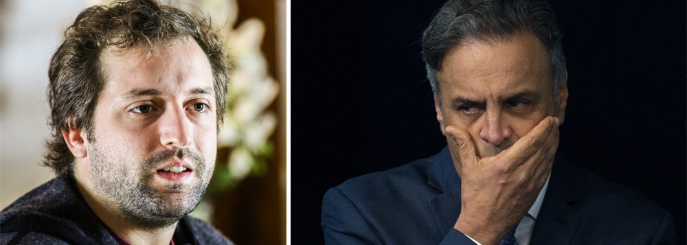 O escritor e humorista Gregório Duvivier ironizou a decisão desta noite em que o Senado derrubou o afastamento do senador Aécio Neves (PSDB) do cargo determinado pela 1ª Turma do Supremo Tribunal Federal; para Duvivier, não tem qualquer valor a fartura de provas contra o senador tucano. "Aecio Neves provando que falar em matar primo, pedir 2 milhões de propina e ter em casa documentos escritos CX2 te imuniza. Já as pedaladas…", disse o humorista em sua página no Twitter
