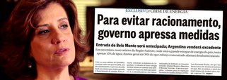 Para Fernando Brito, do Tijolaço, a manchete de O Globo desta terça-feira, a matéria da Folha "Novo cálculo na conta de luz evitaria disparada de preço em ano eleitoral" e a do Estadão "Governo deve mudar regra de bandeiras tarifárias e conta de energia elétrica pode ficar mais cara" são "uma prova de que, infelizmente, a imprensa brasileira não é pautada pelo desejo de informar, mas pelas notícias que interessam ao 'mercado'"; ele lembra ainda um discurso de Miriam Leitão em 2014 "desancando o Governo Dilma por 'não ter feito esforços maiores desde o começo do ano no sentido de incentivar a economia no consumo'"