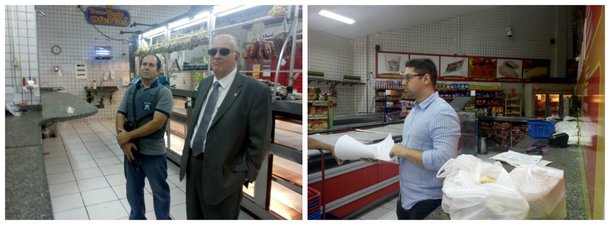 Uma operação para prender comerciantes e apreender documentos em empresas do comércio alagoano foi realizada pelo Ministério Público Estadual (MPE) e a Secretaria da Fazenda (Sefaz) após a apuração da existência de uma organização criminosa na cadeia alimentar do frango em Maceió; de acordo com as informações do MPE, a organização desviou mais de R$ 150 milhões em impostos estaduais; os donos e o gerente do estabelecimento carnes Griffe do Frango foram presos