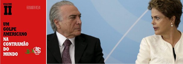 Fernando Rosa escreve seu segundo volume para explicar como os articuladores do golpe contra a presidente deposta Dilma Rousseff (PT) decidiram devastar o País; em "Um golpe americano. Na contramão do mundo", o escritor explica em detalhes os objetivos estratégicos da turma golpista; "Rapidamente, alteraram as regras da exploração do pré-sal, congelaram os investimentos públicos e partiram para acabar com programas sociais", diz o escritor