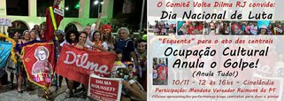 Ato organizado pelo Comitê Volta Dilma RJ será às 12h nesta sexta-feira 10, uma espécie de "esquenta" para a marcha das centrais sindicais, que farão uma paralisação nacional contra a reforma trabalhista do governo Temer; no Rio, a marcha das centrais tem concentração marcada para as 16h na Candelária