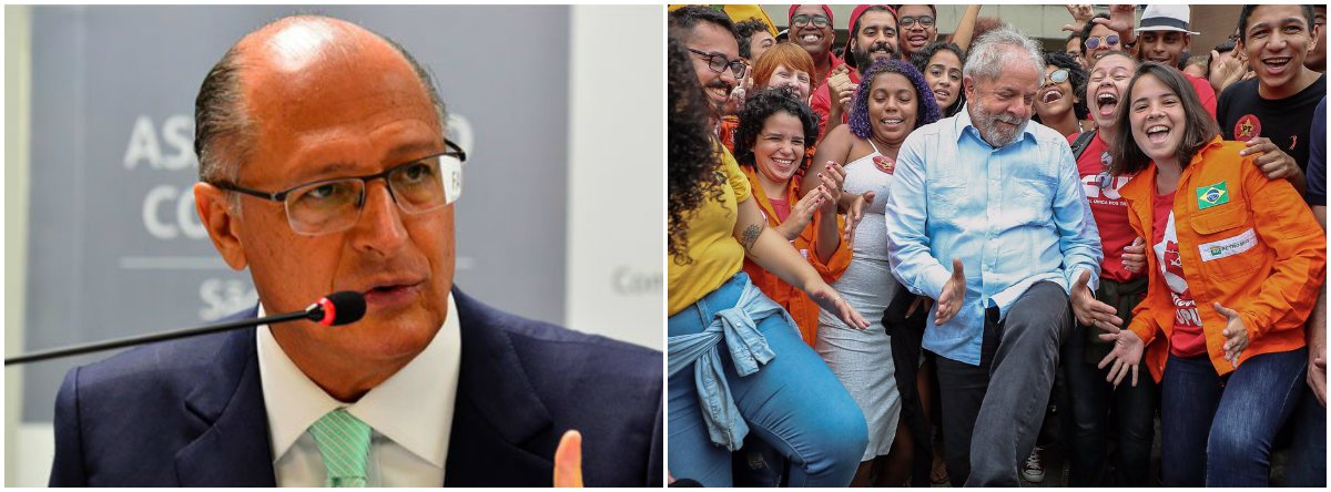 Provável adversário do ex-presidente Lula na disputa à presidência em 2018, o governador de São Paulo, Geraldo Alckmin, deve endurecer seu discurso ao assumir o comando do PSDB na convenção tucana que ocorrerá neste sábado 9; Alckmin dirá que Lula quer voltar à cena do crime; "Os brasileiros não são tolos. Sabem, hoje, do método lulopetista de confundir para dividir, iludir para reinar", dirá o tucano, conforme trechos adiantados pela Folha; "Mas vejam a audácia dessa turma. Depois de ter quebrado o Brasil, Lula diz que quer voltar ao poder. Ou seja, meus amigos: ele quer voltar à cena do crime"; agora responda: você imagina Alckmin numa foto como a de Lula ao lado?