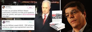 Teve repercussão imediata a divulgação de um vídeo em que o jornalista William Waack, da TV Globo, faz uma demonstração de racismo, ao dizer que é "coisa de preto" ao reclamar de barulho; nas redes sociais, várias pessoas cobram a demissão do jornalista; caso explícito de racismo de Waack põe em saia justa o diretor de Jornalismo da Globo, Ali Kamel, que foi o autor do polêmico livro "Não somos racistas", em que ele tenta argumentar que não existe racismo no Brasil; "O q será q o diretor de jornalismo da Globo, Ali Kamel, autor do livro "Não somos racistas", tem a dizer sobre o vídeo do William Waack?", diz uma internauta; Ali Kamel pedirá para rasgar seu livro e irá enquadrar Waack?