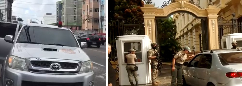 Polícia Federal deflagrou nesta quinta-feira (9), a Operação Torrentes que tem como objetivo desarticular um esquema de corrupção e desvio de recursos na Casa Militar do Governo de Pernambuco; agentes federais, incluindo homens do Comando de Operações Táticas (Coti), considerado a elite da PF, estão cumprindo mandados no Palácio do Campo das Princesas, sede o governo estadual, e em diversos bairros da capital pernambucana; operação será detalhada ainda na manhã desta quinta-feira