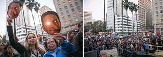 Centenas de servidores municipais se reuniram em frente à Prefeitura de Porto Alegre, no Centro, para exigir que o prefeito Nelson Marchezan Jr. (PSDB) retire o pacote de projetos que enviou recentemente para análise da Câmara de Vereadores; de acordo com os municipários, os projetos representam uma ameaça aos direitos dos funcionários públicos e prejuízos para os cidadãos