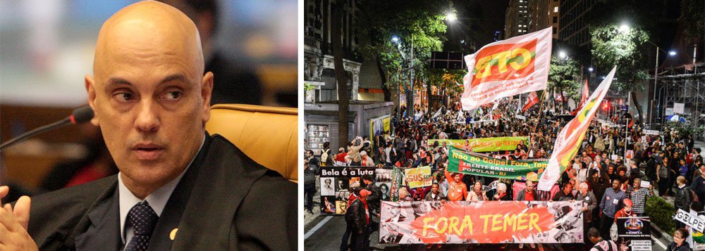 O colunista do 247 Daniel Samam critica o ministro do STF Alexandre de Moraes, que deu "mais uma contribuição ao golpe em curso" ao colocar na pauta do Supremo o parecer dele, favorável à aprovação pelo Congresso Nacional, de uma Emenda Constitucional que altera o sistema político brasileiro e institui o parlamentarismo; "No entendimento de uma ala de juristas só é possível mudar o regime de governo com a realização de uma nova Constituinte. Mas, do STF, a caserna do fascismo, pode se esperar tudo, menos o bom senso", diz Samam