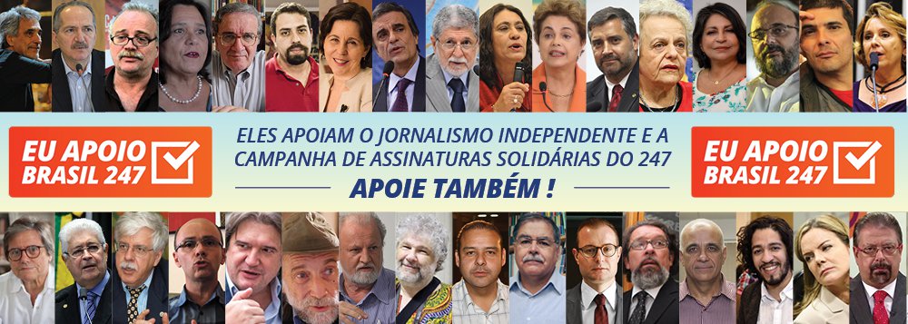 Não existe democracia sem imprensa livre. No Brasil, os meios de comunicação, controlados por poucas famílias, já provaram que têm lado – e não é o do povo brasileiro. Foi assim em 1964 e em 2016. Para enfrentar este oligopólio que opera contra os interesses nacionais, o 247 lançou uma campanha de assinaturas solidárias, que visa manter seu conteúdo aberto a todos os leitores, construir uma mídia democrática e financiar a expansão da TV 247