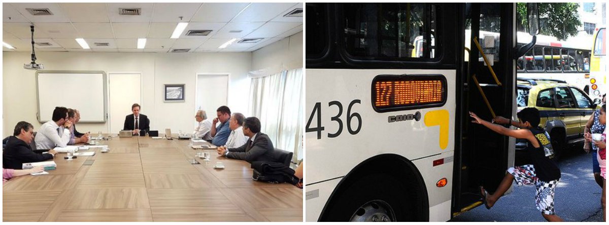 Representantes do Rio Ônibus, o prefeito do Rio de Janeiro, Marcelo Crivella, informou aos empresários que vai assinar o aditivo do contrato com a empresa PricewaterhouseCoopers (PWC), para que seja concluído em seis semanas um estudo técnico para apontar o ponto de equilíbrio da tarifa de ônibus; Crivella disse aos empresários do setor de transportes públicos que, somente após esse estudo, apresentará os resultados à Justiça para que a Prefeitura possa definir uma tarifa justa