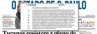 O linguista e professor Gustavo Conde fez um "teste" rápido esta semana com o Estadão e fez uma carta ao Estado de S. Paulo repetindo todos os argumentos tolos e toscos que sobram nas notícias e comentários "de verdade" que ele publica; "Os salários estão em alta, o emprego está a todo vapor e os investimentos seguem a tendência de confiança. Em meio a tudo isso, temos ainda a excelente notícia de que a Lava Jato está cumprindo seu papel de acabar com a corrupção de maneira transparente e republicana", diz a carta; "Parabenizo o Estadão pela excelente cobertura, imparcial e técnica, estendendo a saudação a todos os seus colaboradores que nos brindam diariamente com textos instigantes e bem escritos"