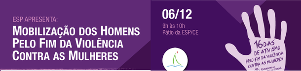 A Escola de Saúde Pública do Ceará realizou, na manhã de hoje(6), o lançamento da campanha “Laço Branco”, em apoio ao Dia Nacional de Mobilização dos Homens pelo Fim da Violência contra as Mulheres. O evento constou de uma Roda de Conversa com a participação de Ítalo Lima Alves, da Divisão Masculina de Jovens da região Estadual Ceará e praticante do Budismo, Manuel Dias da Fonseca Neto, médico sanitarista, Luiz Antonio Bernardo, membro do Movimento Negro Unificado e coordenador da Rede Kilofé de Economia de Negros e Negras do Ceará e André Luís Bezerra Tavares, psiquiatra e Mestre em Saúde Pública