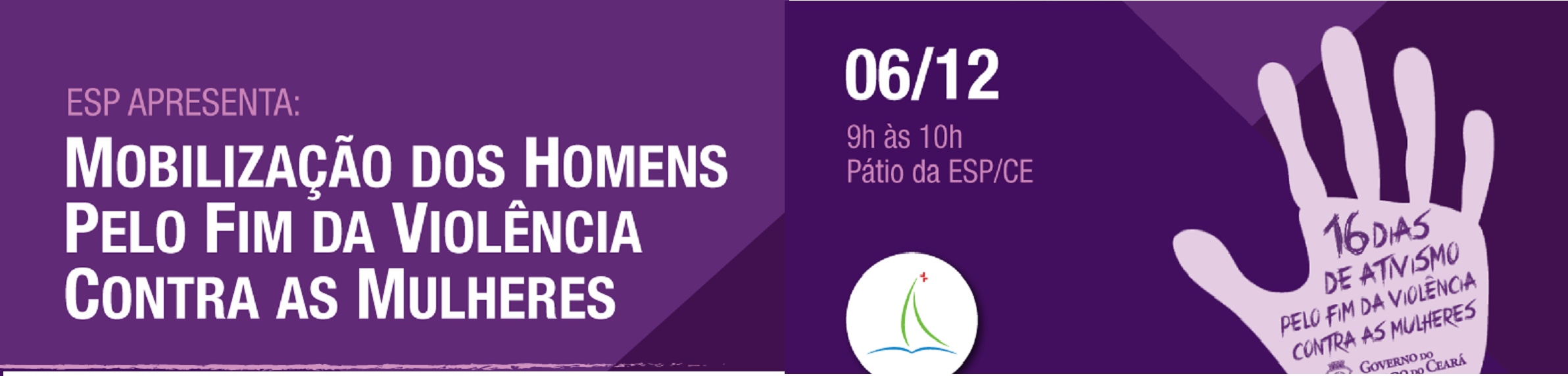 A Escola de Saúde Pública do Ceará realizou, na manhã de hoje(6), o lançamento da campanha “Laço Branco”, em apoio ao Dia Nacional de Mobilização dos Homens pelo Fim da Violência contra as Mulheres. O evento constou de uma Roda de Conversa com a participação de Ítalo Lima Alves, da Divisão Masculina de Jovens da região Estadual Ceará e praticante do Budismo, Manuel Dias da Fonseca Neto, médico sanitarista, Luiz Antonio Bernardo, membro do Movimento Negro Unificado e coordenador da Rede Kilofé de Economia de Negros e Negras do Ceará e André Luís Bezerra Tavares, psiquiatra e Mestre em Saúde Pública