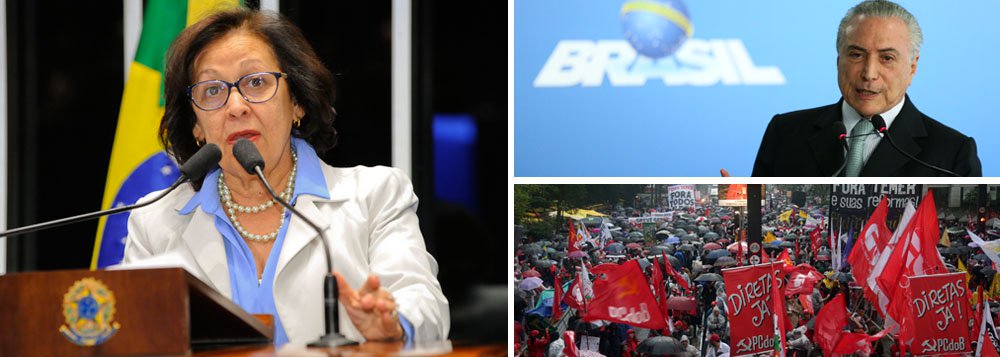 Na semana que passou, a senadora baiana Lídice da Mata assumiu o posto de líder do PSB no Senado, substituindo o governista Fernando Bezerra Coelho que,  juntamente com seu grupo pernambucano, migrou para o PMDB. Com isso, o PSB espera superar a ambiguidade que o vinha caracterizando desde o golpe de 2016, quando o partido se dividiu na votação do impeachment  e no apoio ao governo de Michel Temer. Nesta entrevista ao 247 ela fala do retorno do PSB às suas origens e da situação insustentável do governo Temer, que a seu ver, só continua de pé por força da própria crise institucional