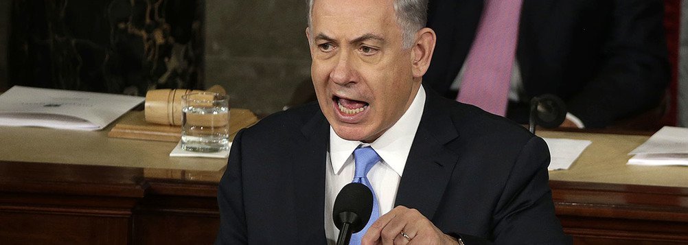 PremiÃª de Israel, Benjamin Netanyahu, discursa no Congresso dos EUA, em Washington, na terÃ§a-feira. 03/03/2015 REUTERS/Gary Cameron