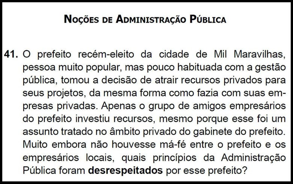 Mais um episódio na disputa entre o governador paulista, Geraldo Alckmin, e o prefeito da capital, João Doria, ambos do PSDB, pela indicação à vaga tucana para concorrer à Presidência da República em 2018; questão em exame para funcionários públicos estaduais faz paralelo a gestor da capital paulistana, atração de recursos privados, falta de transparência e favorecimento de amigos empresários; organizadora do certame nega relação entre a pergunta e o prefeito João Doria