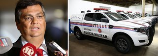 O governador do Maranhão, Flávio Dino, afirmou que a atual gestão implementou "o maior programa de modernização da polícia da história deste estado, apesar das enormes dificuldades fiscais que o nosso país atravessa"; após reforçar a entrega de 52 novas viaturas às Forças de Segurança do Maranhão, o executivo informou que o estado atingiu queda de 63% das ocorrências de homicídios – no comparativo entre os meses de agosto dos anos de 2014 e 2017 – e o aumento de mais de 90% das apreensões de drogas
