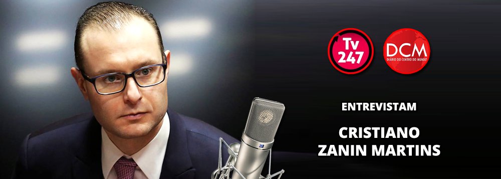 A TV 247 e o Diário do Centro do Mundo entrevistam neste momento o advogado Cristiano Zanin Martins, que defende o ex-presidente Luiz Inácio Lula da Silva; o tema central da entrevista é a estratégia de defesa de Lula para que ele não seja impedido de concorrer nas próximas eleições presidenciais; "A sentença [do juiz Sergio Moro] não aponta nenhum ato de ofício praticado pelo ex-presidente Lula e nenhum benefício patrimonial", lembrou o advogado, sobre a condenação no caso do triplex; ele também reforça que o processo "não tem qualquer relação com a Lava Jato"; assista