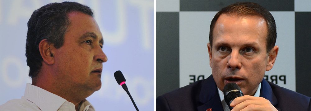 O governador Rui Costa (PT) não viu nenhum motivo para o prefeito de São Paulo, João Doria (PSDB), ter recebido o Título de Cidadão Soteropolitano, concedido pela Câmara Municipal a partir de sugestão do vereador Felipe Lucas (PSDB); "Eu acho que toda honraria deve ser dada em retribuição a um serviço prestado. Eu acho que toda vez que qualquer instituição dá um título sem um serviço prestado, você desqualifica o título", avalia o governador da Bahia; Rui ainda considerou a proposta um "desagravo em relação ao que se faz com o povo nordestino"; "O desrespeito que muitos deles divulgam nas redes sociais de preconceito contra os pobres, contra os nordestinos"
