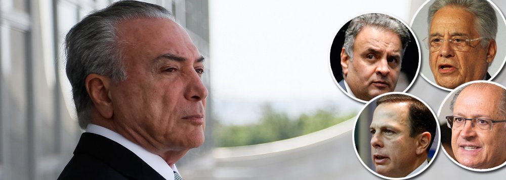 "Temer provocou o racha atual. O partido agora está rachado não por divergências em torno dos caminhos da social-democracia, não por causa de um projeto nacional, mas por causa de uma mala", avalia o jornalista Alex Solnik; "O grupo do Aécio que tem a sua mala também aposta que a mala será esquecida rapidamente pela fraca memória nacional, por isso não vê problema algum em continuar no governo da mala, sobretudo porque Aécio no mínimo terá de passar por uma quarentena até disputar alguma eleição, a de 2018 nem pensar. Alckmin e seu grupo, no entanto, querem se livrar dessa mala já. Para Dória, que não está em grupo algum, tanto faz ficar com a mala ou não porque ele também não é de partido algum", detalha o colunista