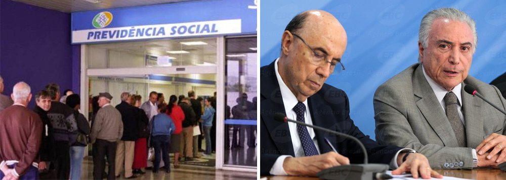 Cerca de 400 mil benefícios já foram cancelados, mas o governo quer chegar a um corte de 1 milhão; economia prevista por Michel Temer e sua equipe econômica, que anunciou um rombo de R$ 159 bilhões nas contas públicas, é de R$ 17 bilhões até o fim de 2018; desde agosto do ano passado, quando foi iniciada a revisão dos benefícios, o governo já estima ter economizado R$ 3 bilhões; enquanto isso, Temer usa verba pública para comprar deputados e se livrar de denúncia de corrupção; novo rombo fiscal elevará ainda mais o limite para que o peemedebista utilize as emendas parlamentares com este fim