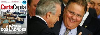 A revista Carta Capital que está nas bancas nesta sexta-feira, 8, traz reportagem de capa sobre os R$ 51 milhões em dinheiro vivo apreendidos pela Polícia Federal em um apartamento alugado pelo ex-ministro Geddel Vieira Lima em Salvador, na maior apreensão de dinheiro em espécie da história do País; "Os 20 milhões de reais em propina que Funaro diz ter entregue a Geddel teriam saído da Friboi, generosa financiadora do baiano na campanha de 2014. Á PF o doleiro contou ainda, antes da delação, ter distribuído, por instrução de Temer, 20 milhões de reais em dinheiro sujo a campanhas do PMDB", diz a reportagem de André Barrocal