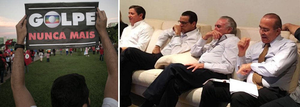 Em seu balanço sobre um ano de impeachment, O Globo, que convocou a população brasileira a ocupar as ruas contra a corrupção, reconhece que o Brasil tem hoje no poder o governo mais corrupto da história; a própria foto escolhida foi emblemática, uma vez que Michel Temer, o primeiro ocupante da presidência denunciado por corrupção na história do Brasil, aparece ao lado de Rodrigo Rocha Loures, seu homem da mala, e dos ministros Henrique Eduardo Alves, preso por receber propinas, e Eliseu Padilha, também investigado; "o número de autoridades acusadas de desviar dinheiro público só cresce", reconhece o jornal da família Marinho