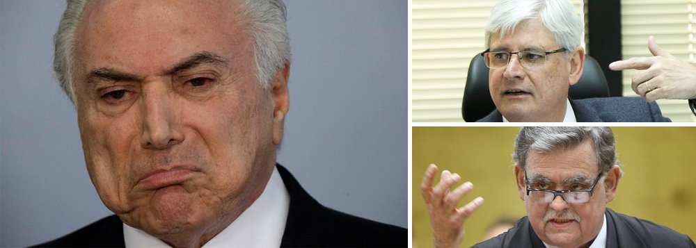 Michel Temer pediu ao Supremo Tribunal Federal (STF) a suspensão de uma eventual denúncia contra ele a ser apresentada pelo procurador-geral da República, Rodrigo Janot; na avaliação do advogado Antônio Claudio Mariz, representante de Temer, as suspeitas de que o ex-procurador da República Marcelo Miller teria beneficiado os delatores da JBS justificam cautela no prosseguimento das investigações