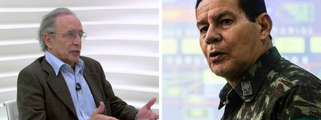 "O que faltava não falta mais. Assim é, antes de tudo, a contribuição do general Antonio Hamilton Mourão ao agravamento da situação crítica do Brasil. O golpismo militar retoma sua tradição. Pela voz e pela posição do general, que as fortaleceu com o aviso de que tem a concordância do Alto Comando do Exército, estamos informados de que o país recuou 53 anos em sua lerda e retardada história. De volta aos antecedentes de tutela armada vividos, com as ameaças, os medos e os perigos cegos do pré-golpe de 1964", escreve o colunista Janio de Freitas
