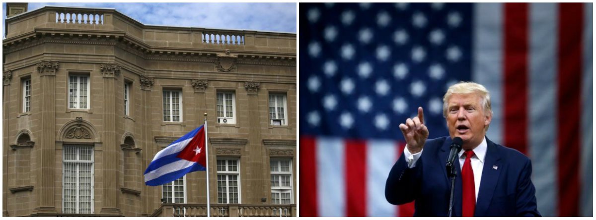 O Departamento de Estado dos EUA disse nesta terça-feira (3) que decidiu expulsar quinze diplomatas cubanos, destacando que aos diplomatas foram dados sete dias para deixar os Estados Unidos; o motivo seria o fato de Cuba não ter conseguido resolver ataques sonoros (sônicos) contra diplomatas americanos em Havana