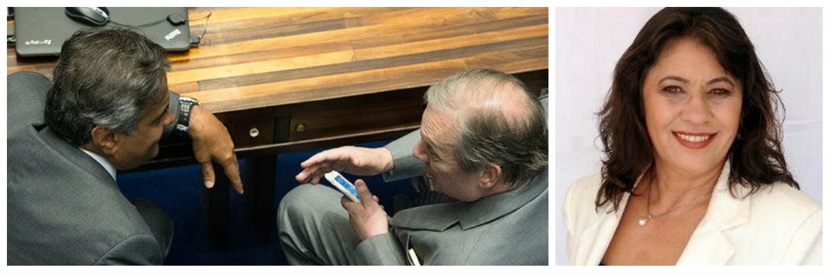 A colunista do Brasil 247, Tereza Cruvinel, avalia que o senador Tasso Jereissati (PSDB-CE), ao pedir o afastamento de Aécio Neves da presidência do PSDB e abertura de processo contra o colega no Conselho de Ética, foi porta-voz de uma confabulação interna entre os tucanos, para tentar mitigar o estrago e afastar a ideia de que o partido juntou-se com Temer numa operação casada para salvar Aécio e depois ajudar a enterrar a segunda denúncia na Câmara