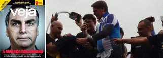 Tradicionalmente alinhada com o PSDB, a revista Veja divulgou sua capa deste fim de semana em que trata o deputado Jair Bolsonaro (PSC-RJ) como uma ameaça ao Brasil; pré-candidato a presidente em ascensão, Bolsonaro se aproveita do clima de divisão e ódio instalado no País desde de 2014, com auxílio fundamental dos veículos de comunicação, entre eles a revista da família Civita 