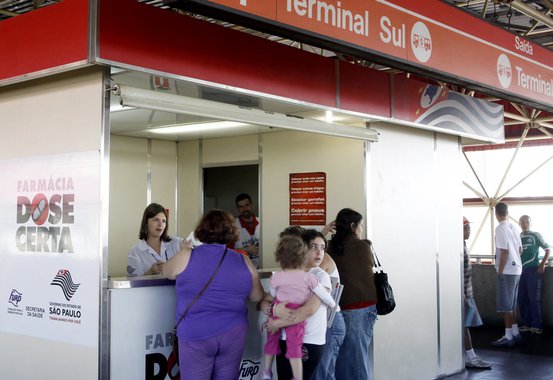 Dos 14 postos que funcionavam desde 2004, administrados pelo governo estadual, apenas seis continuam abertos; um diferencial do programa é que as farmácias estão, ou estavam, localizadas em pontos de grande circulação, como terminais de ônibus e estações de metrô, facilitando o acesso aos medicamentos