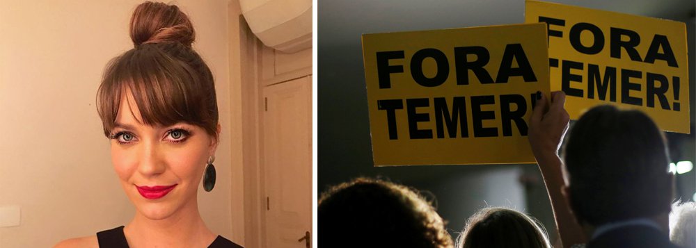 A solenidade de comemoração aos 80 anos do Instituto do Patrimônio Histórico e Artístico Nacional (Iphan) na noite dessa terça-feira, 14, no Theatro Municipal do Rio de Janeiro, foi marcada por críticas e manifestações pela saída de Michel Temer; atriz Nathalia Dill, apresentadora do evento patrocinado pelo Ministério da Cultura, abriu a cerimônia com um "Primeiramente, fora Temer"; presidente do Iphan, Katia Bogéa aproveitou seu discurso de saudação para criticar o governo Temer, reclamando da falta de recursos e funcionários 