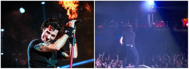 
Em show do Capital Inicial no Rock in Rio, o vocalista da banda, Dinho Ouro Preto, proferiu discursos que fizeram o público gritar "Fora, Temer" e, por duas vezes, puxar coro de "Ei, Temer, vai tomar no c..."; o cantor pediu "Fora Temer, fora todos, uma longa lista"; "É uma lista longa que sequestrou a democracia brasileira, conspirou contra a esperança de todos nós"


 
