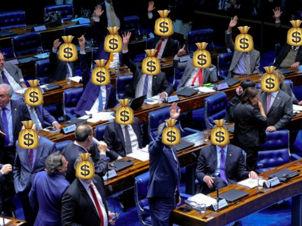 Mais do que nunca vemos o mundo econômico fazendo-se preponderar sobre o mundo político, sustando qualquer lógica de legitimação política. O domínio de bens e recursos materiais definirá o sucesso eleitoral, ratificando e reforçando todos os processos que hoje já vicejam no Congresso