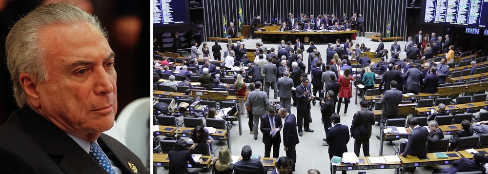 "Coloque-se na pele de um deputado corrupto, daqueles que sentam lá no fundo do plenário, de quem ninguém conhece o nome nem o rosto, muito menos as ideias – se é que tem alguma – que votou no golpe, votava com Cunha e agora vota com Temer. Ele votou contra a primeira denúncia de Janot contra Temer em troca de alguma emenda, emprego para cupincha ou outra compensação qualquer, mas não recebeu tudo o que Padilha (provavelmente) prometeu", avalia o colunista do 247 Alex Solnik; "Existe uma tradição no Brasil de deputados que gostam de ser comprados e governos que precisam comprá-los para não serem derrubados por eles. Não vai ser Temer quem irá quebrá-la", afirma